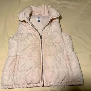 Cream puffer vest - Old Navy